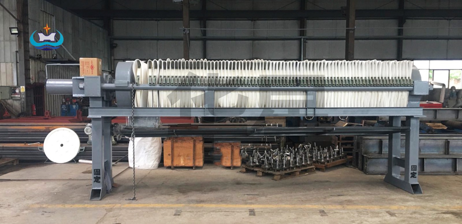 60平米進(jìn)料壓力15公斤圓形壓濾機(jī)帶皮帶輸送機(jī)-2