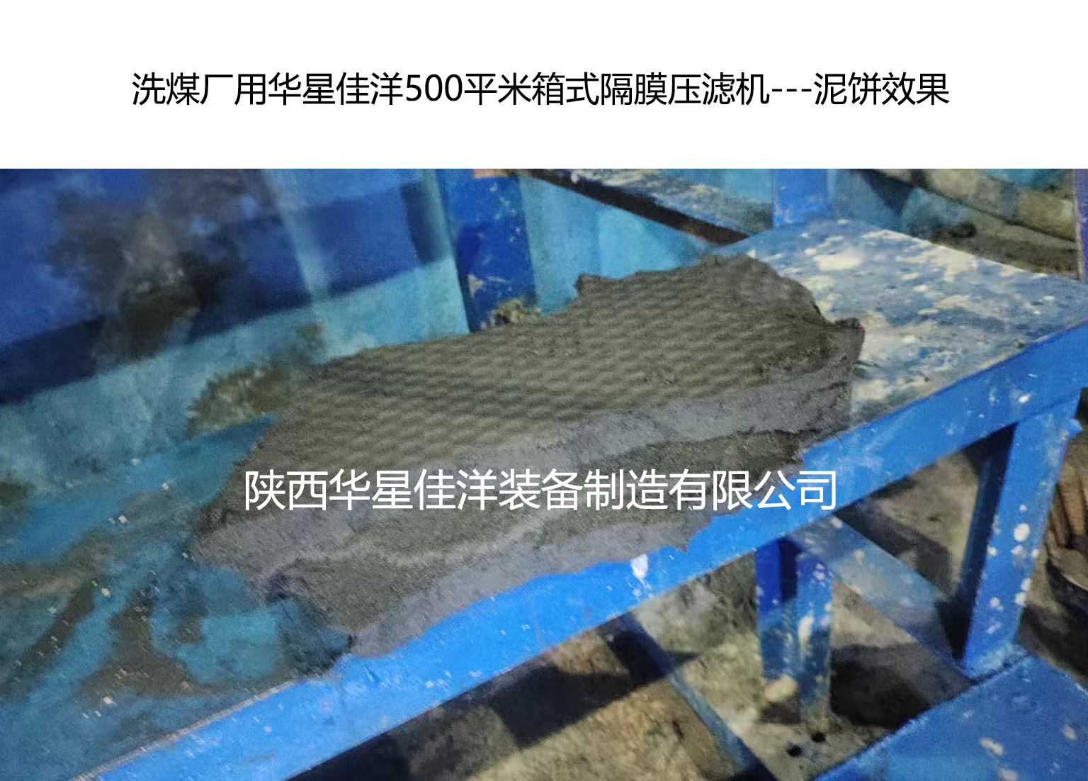 洗煤廠用我廠500平米箱式隔膜壓濾機-泥餅效果 洗煤廠用我廠500平米箱式隔膜壓濾機-泥餅效果