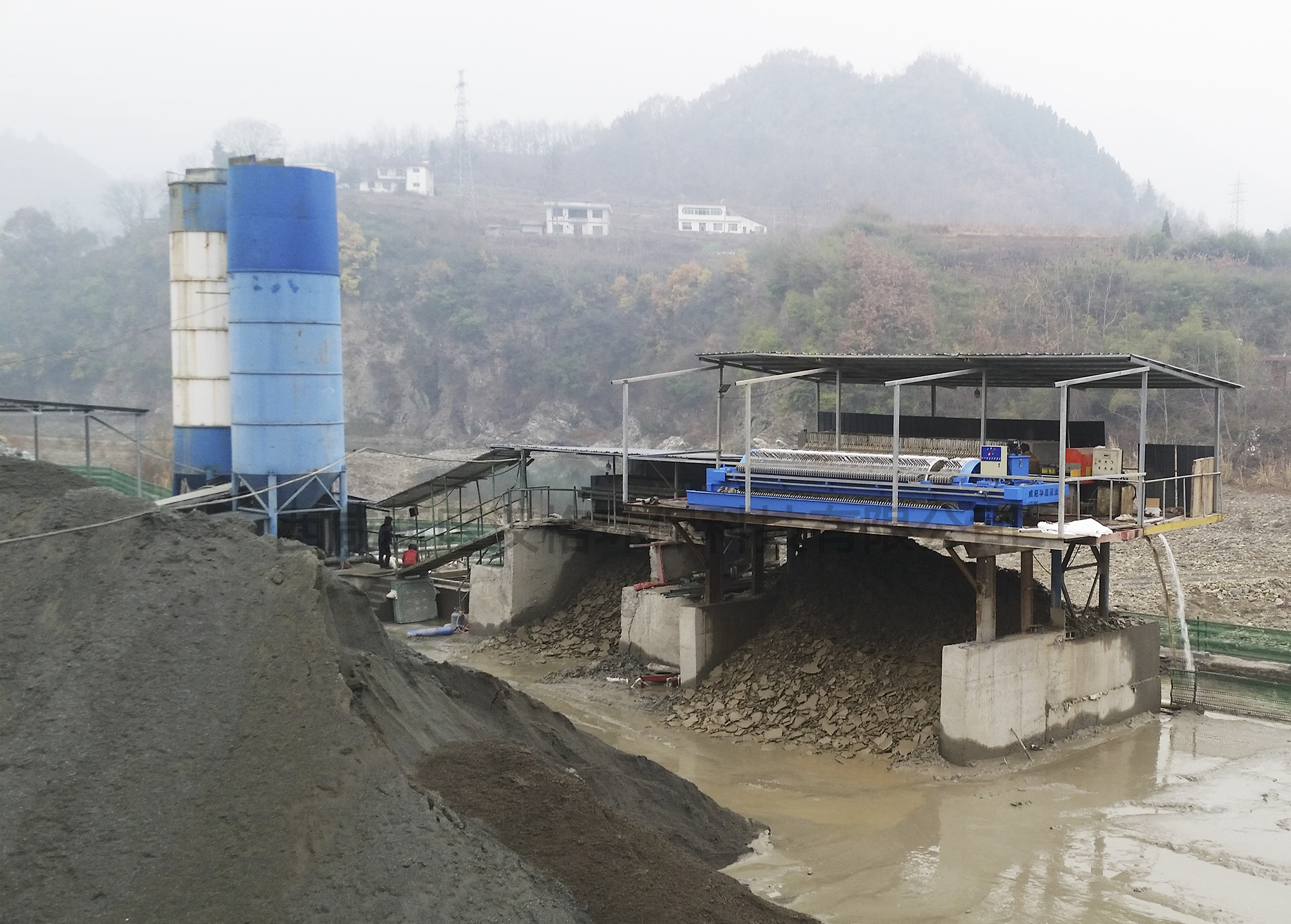 全自動壓濾機(jī)使用現(xiàn)場